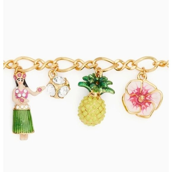 NEW Kate Spade How Charming Hawaii Charm Bracelet - Picture 7 of 9